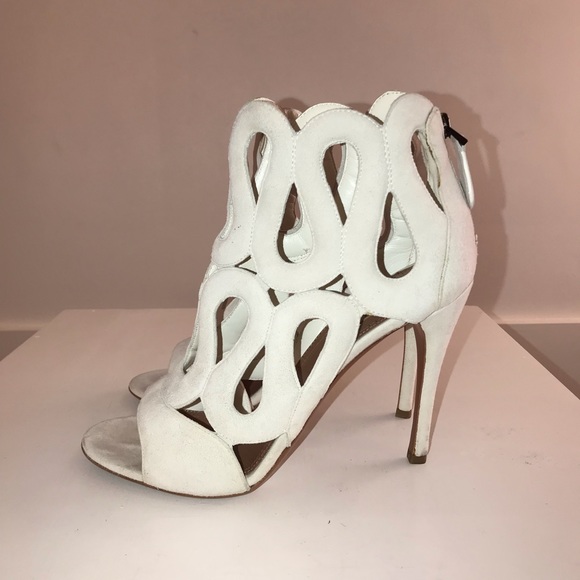 ALAIA SUEDE CAGE OPEN TOE BOOTIES SZ 40 - Picture 3 of 5